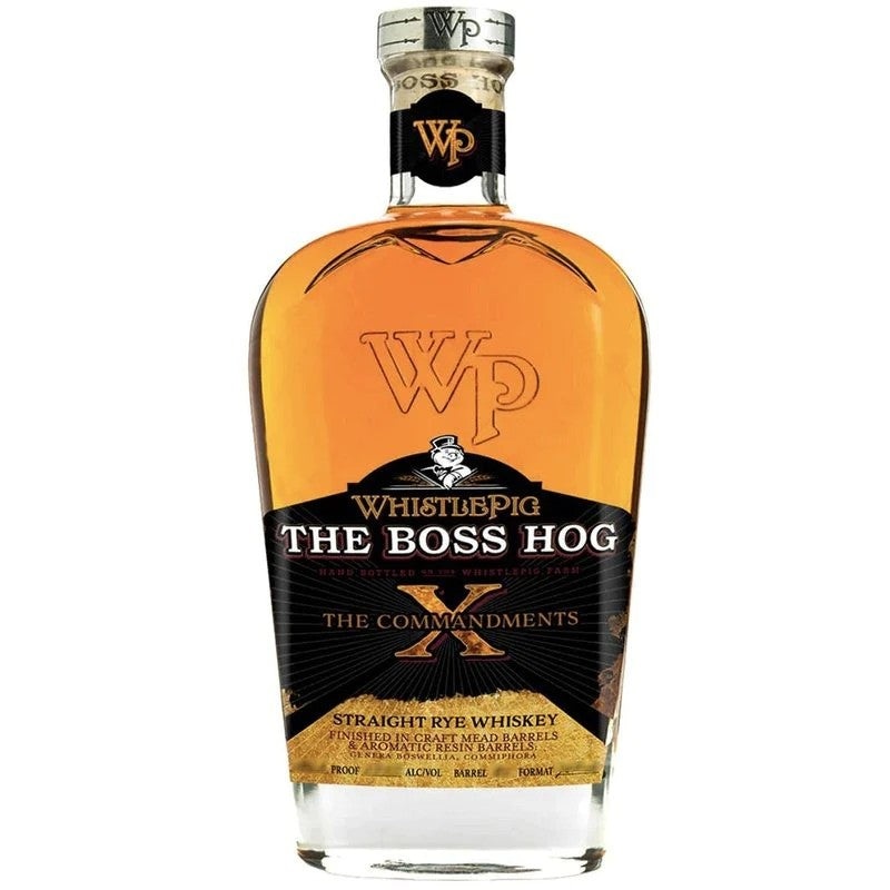 WhistlePig The Boss Hog X: ‘The Commandments’ Straight Rye Whiskey 750ML BTL