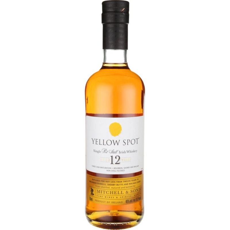 YELLOW SPOT SINGLE POT STILL IRISH WHISKEY 12 YR 92 750ML 750ML