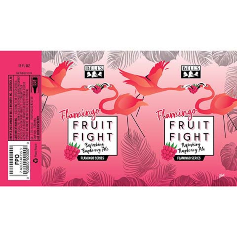 Bell’s Flamingo Fruit Fight Refreshing Raspberry Ale 12OZ SINGLE CAN