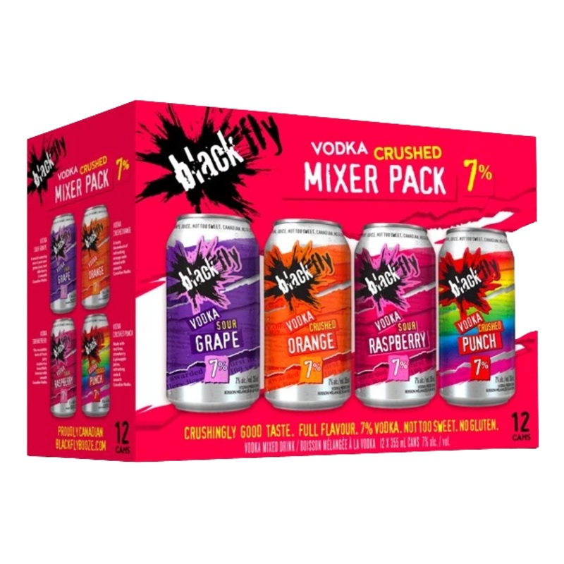 BLACK FLY VODKA SOUR CRUSHED MIXER 355ML 12PK CAN @ Township [1033713] 4260 ml