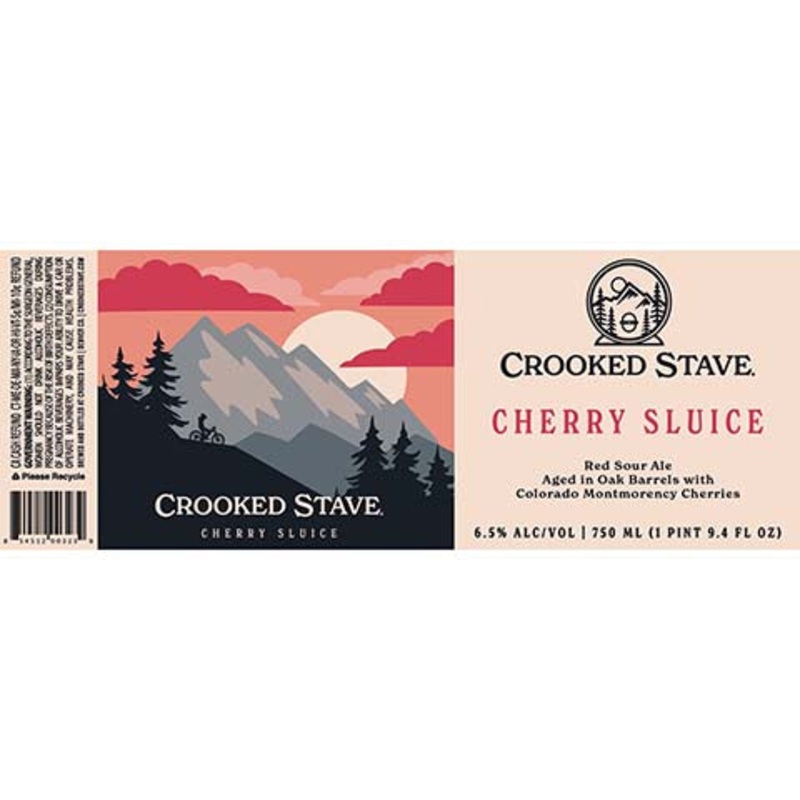 Crooked Stave Cherry Sluice Red Sour Ale 750ML BTL