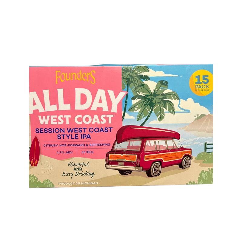 Founders All Day West Coast IPA 15 Pack Cans