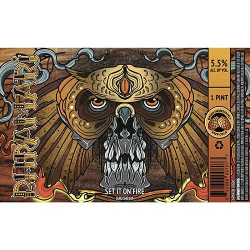 Hivemind Bhramari Set It On Fire Rauchbier Lager 16OZ SINGLE CAN