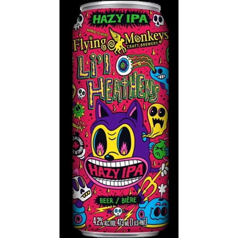 FLYING MONKEYS LIL HEATHENS HAZY IPA 473ML CAN @ Emerald Hills [1055189] 473 ml