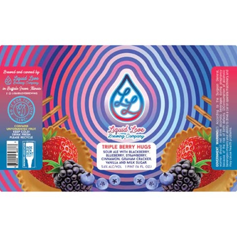 Liquid Love Triple Berry Hugs Sour Ale 16OZ SINGLE CAN