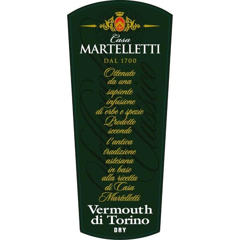 MARTELLETTI VERMOUTH DI TORINO-DRY 750 mL