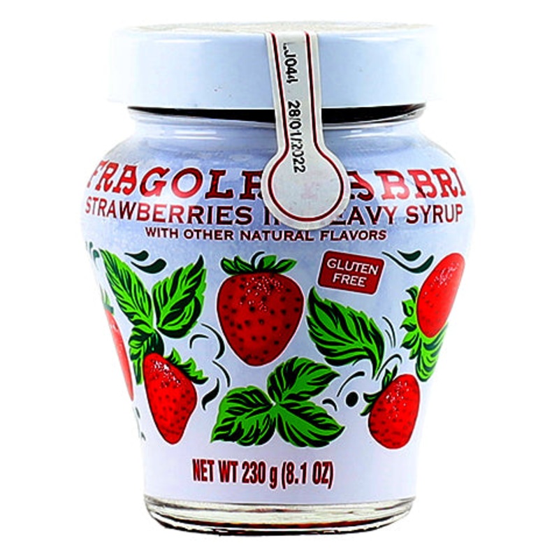 Fragola Fabbri Strawberries In Heavy Syrup 230G JAR