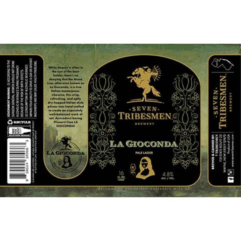 Seven Tribesmen La Gioconda Pale Lager 16OZ SINGLE CAN