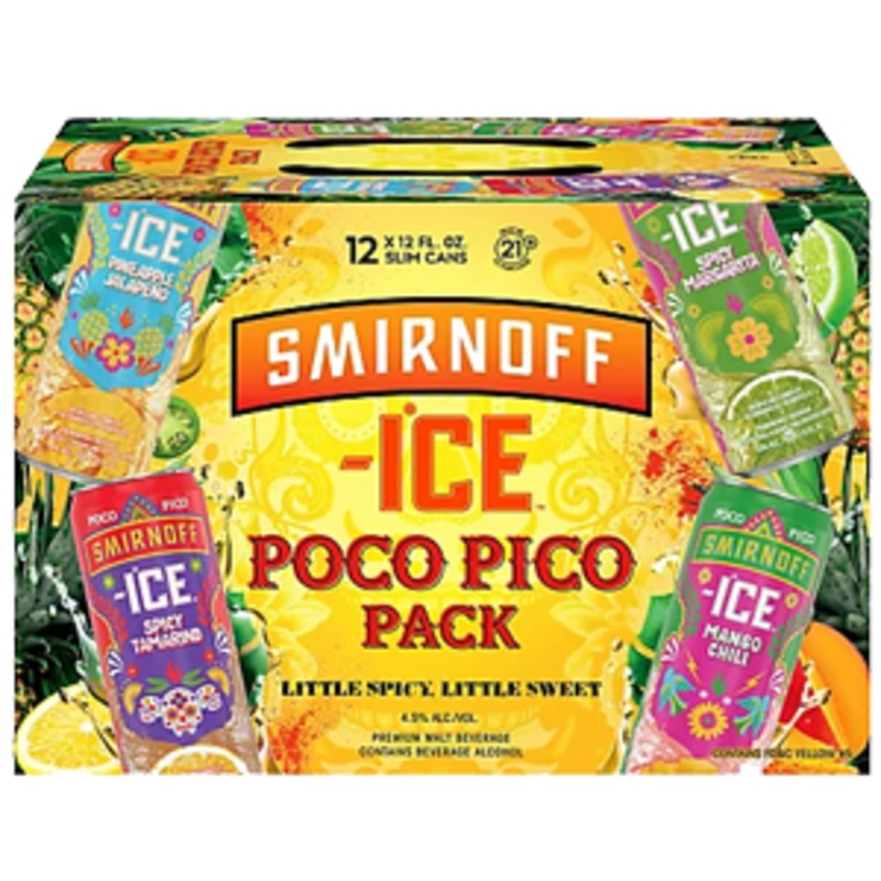 Smirnoff Seltzer Ice Poco Pico 24 – 12oz Cans, 12 Pack