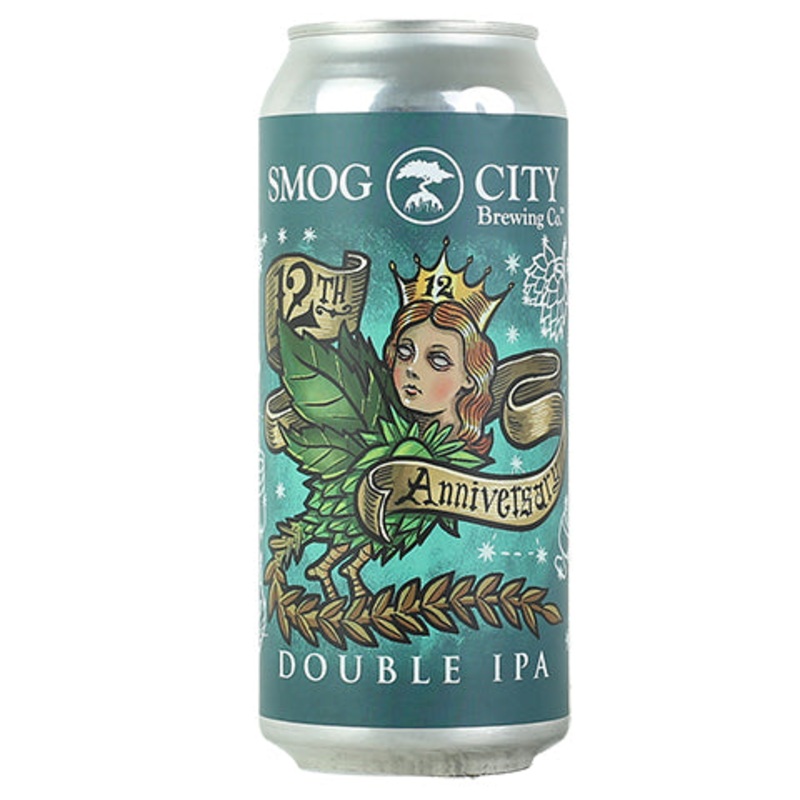 Smog City 12th Anniversary Double IPA 16OZ SINGLE CAN