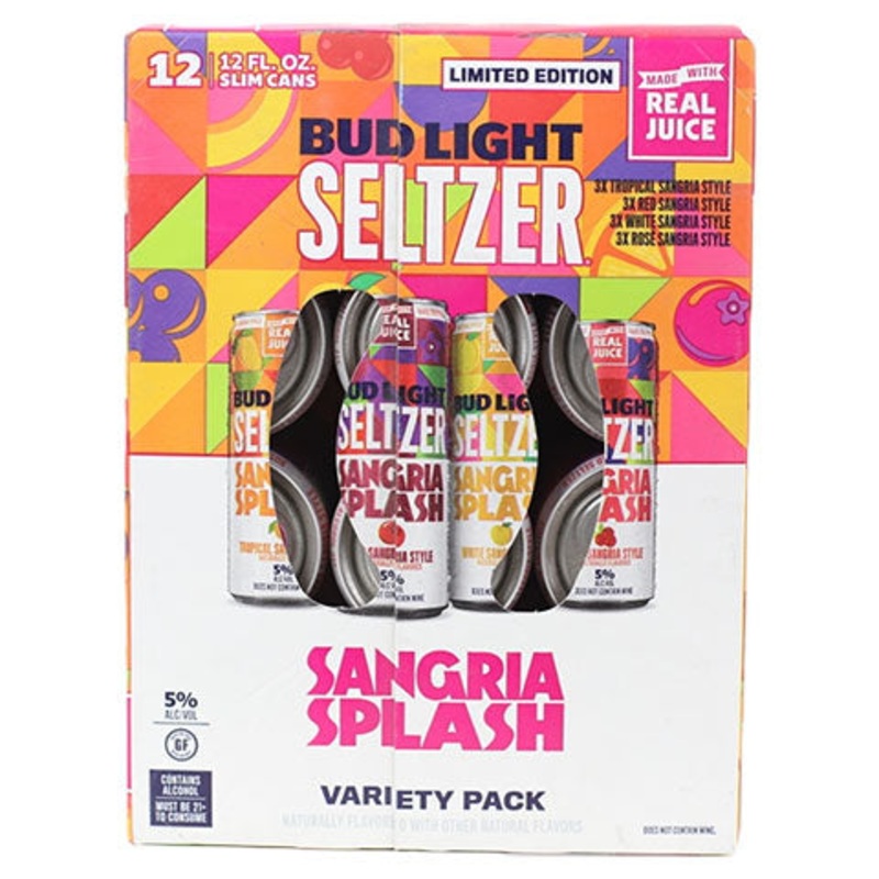 Bud Light Seltzer Sangria Splash Variety 12-Pack 12PK 12OZ CAN