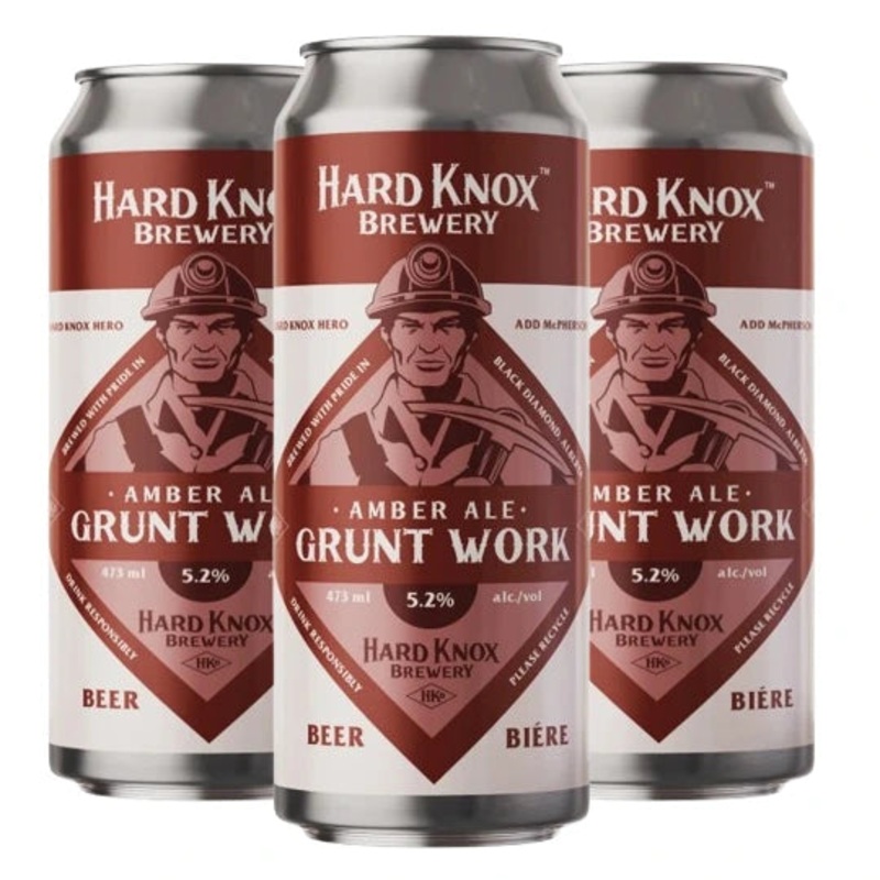 HARD KNOX GRUNT WORK VIENNA ALE 473ML 4PK CAN @ Township [1005680] 1892 ml