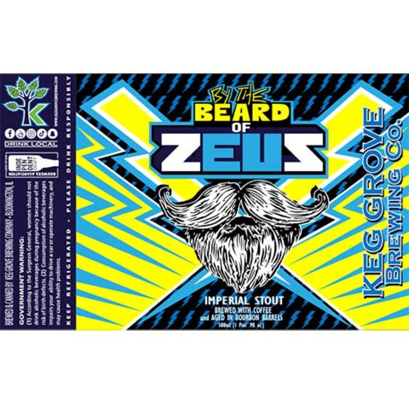 Keg Grove By The Beard of Zeus Imperial Stout 16OZ SINGLE CAN