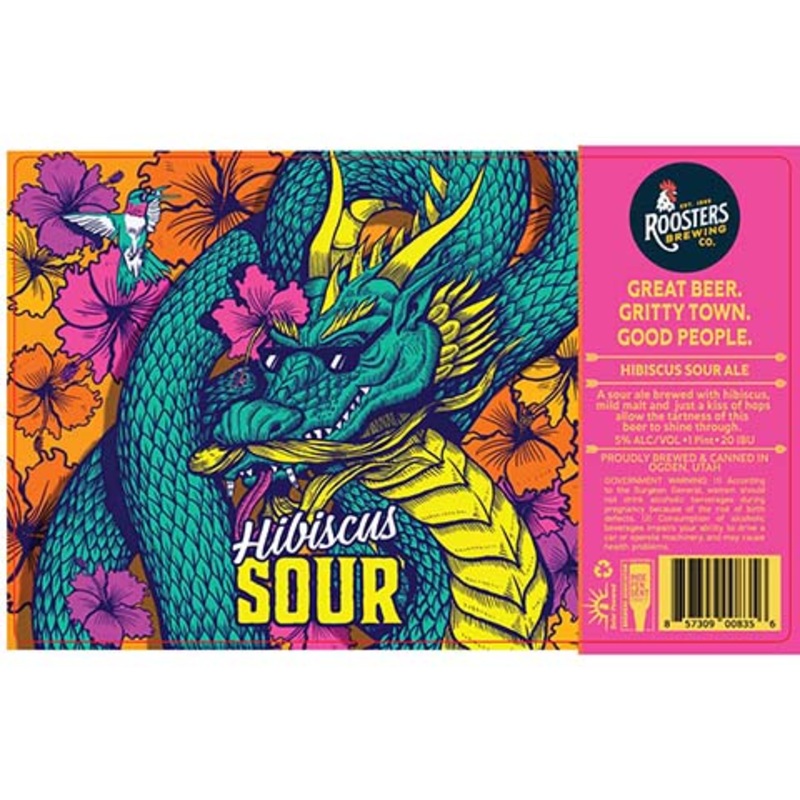 Roosters Hibiscus Sour 16OZ SINGLE CAN