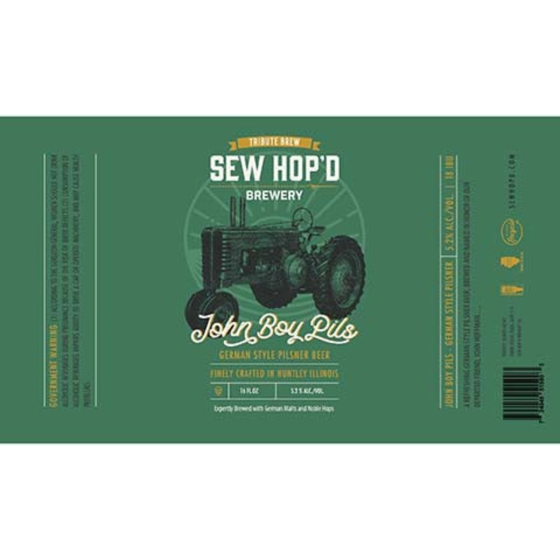 Sew Hop’d John Boy Pils 16OZ SINGLE CAN