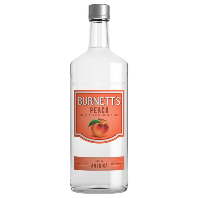 BURNETT’S PEACH FLAVORED VODKA 60 750ML 750ML