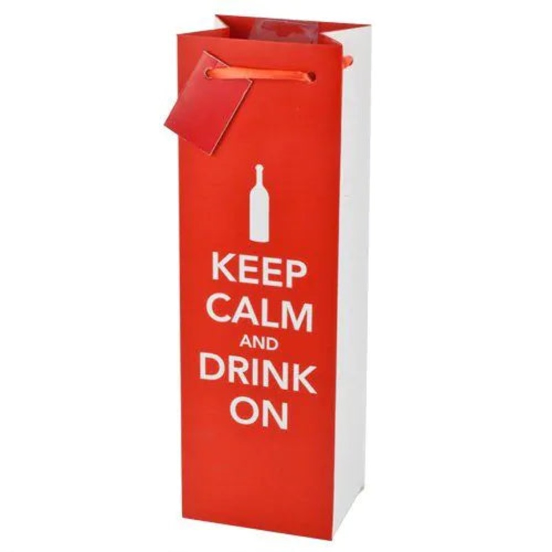 CAKEWALK KEEP CALM & DRINK ON GIFT BAG @ MacTaggart Ridge [1047890] ml