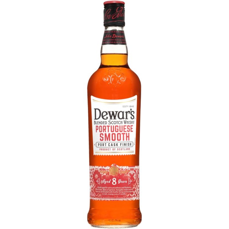 DEWAR’S BLENDED SCOTCH PORTUGUESE SMOOTH 8 YR 80 750ML 750ML
