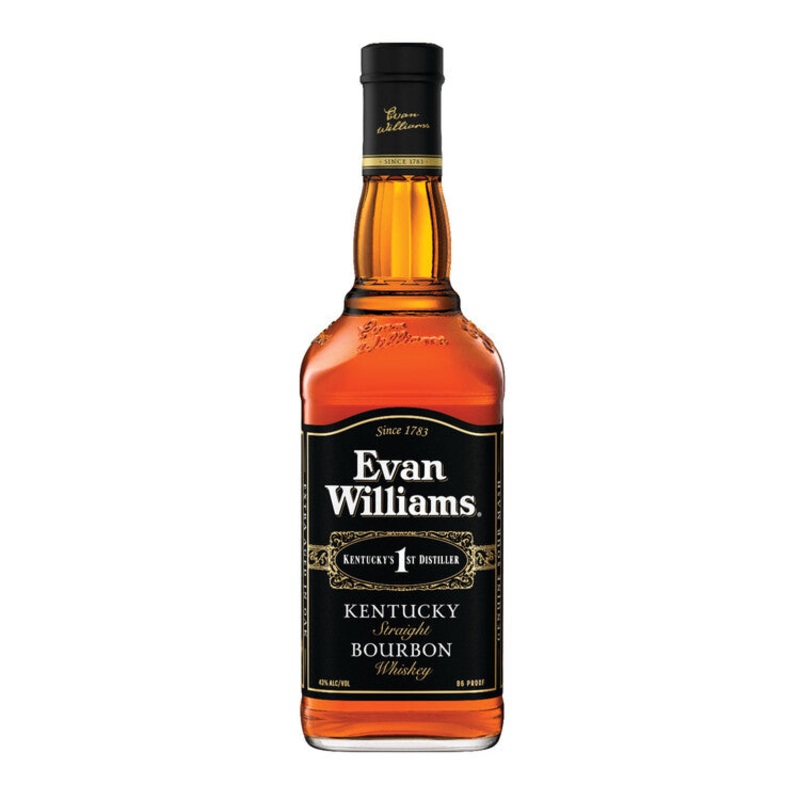 EVAN WILLIAMS STRAIGHT BOURBON BLACK LABEL 86 750ML 750ML
