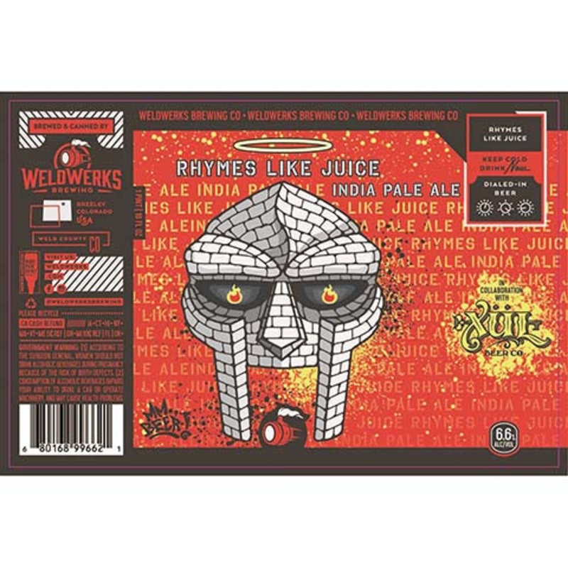 Weldwerks Rhymes Like Juice IPA 16OZ SINGLE CAN