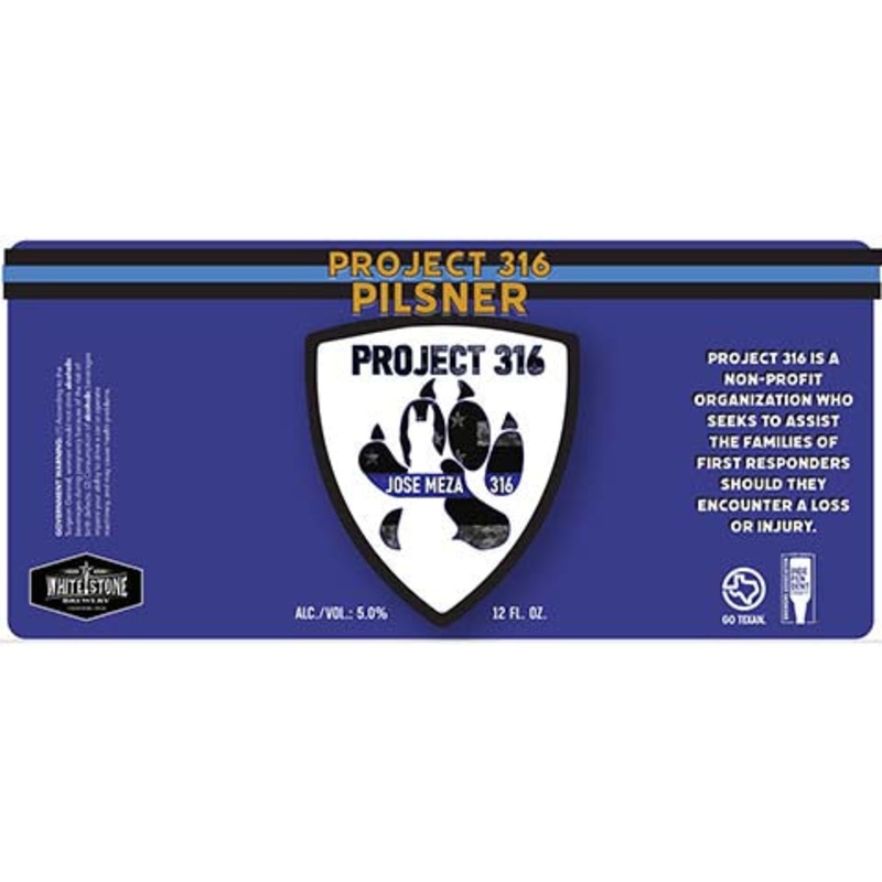 Whitestone Project 316 Pilsner 12OZ SINGLE CAN