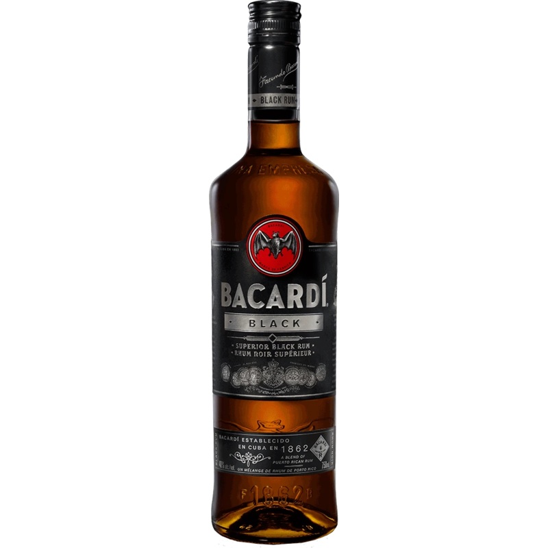 BACARDI BLACK RUM 750ML @ Sage Hill [1000052] 750 ml