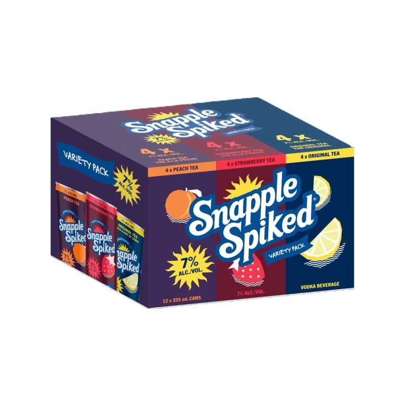 SNAPPLE SPIKED 7% VARIETY PACK 341ML 12PK CAN @ Signal Hill [1056594] 4092 ml