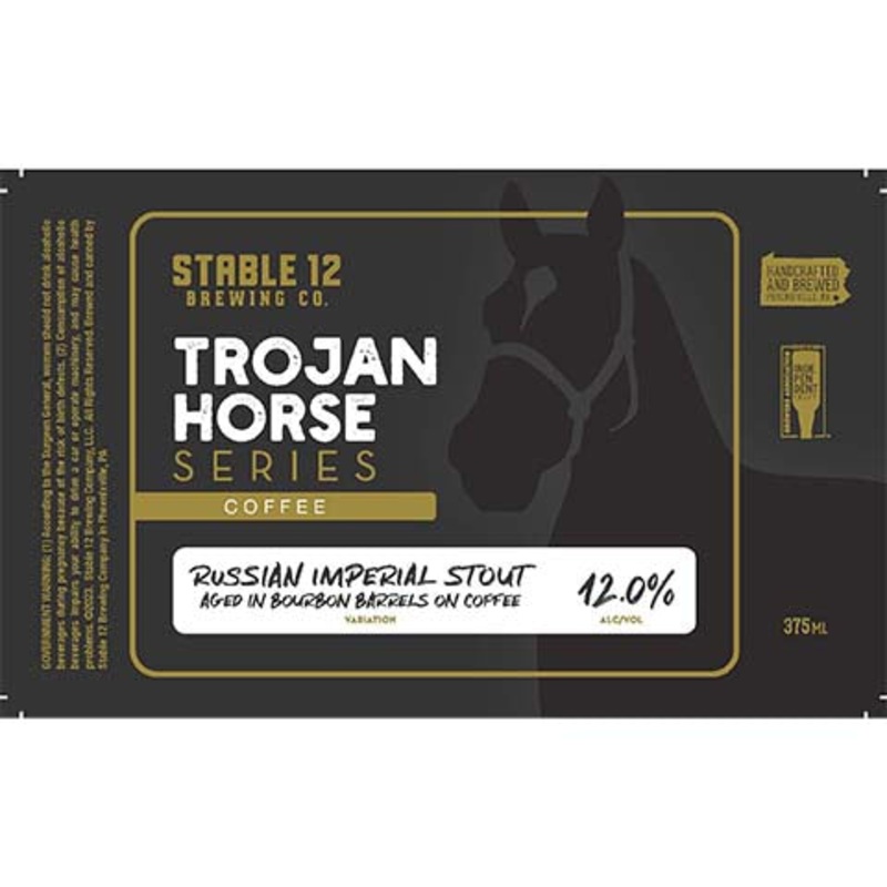Stable 12 Trojan Horse Series Coffee Imperial Stout 375ML SINGLE BTL