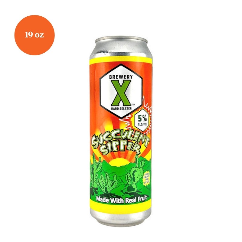 Brewery X Succulent Sipper Orange Pineapple Hard Seltzer 19.2 fl oz