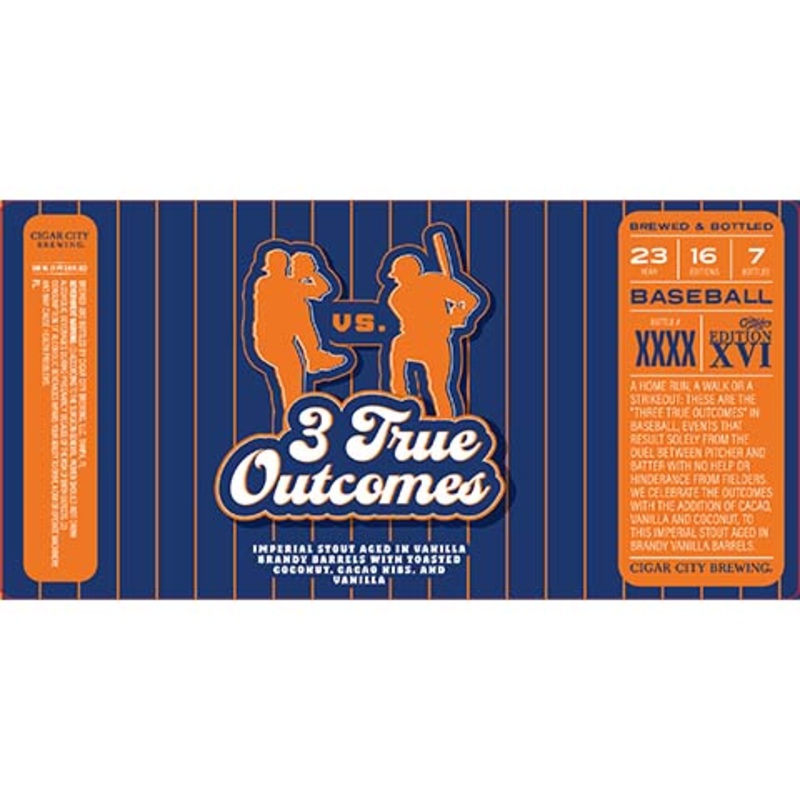 Cigar City 3 True Outcomes Imperial Stout 500ML BTL