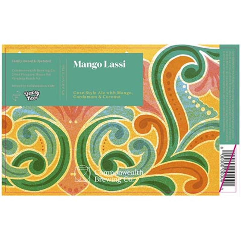 Commonwealth Mango Lassi Gose Ale 16OZ SINGLE CAN