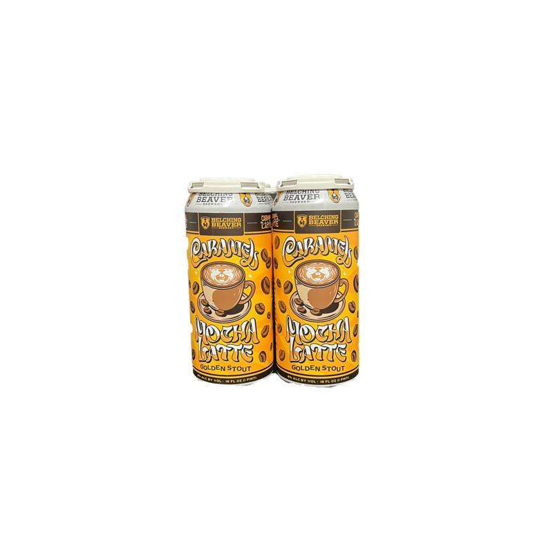 Belching Beaver Caramel Mocha Latte Stout 4 Pack Cans