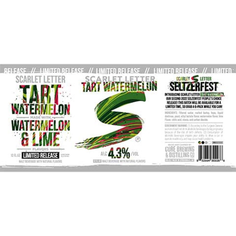Core Scarlet LetterTart Watermelon 12OZ SINGLE CAN