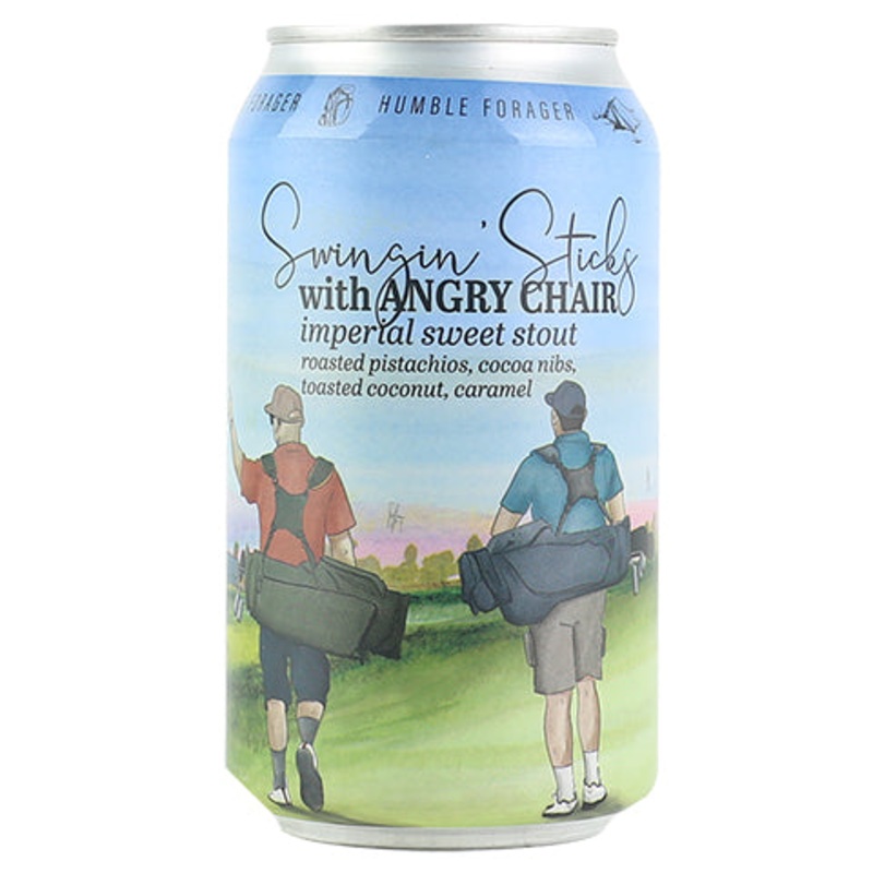 Humble Forager Swingin Sticks With Angry Chair Imperial Stout 12OZ SINGLE CAN