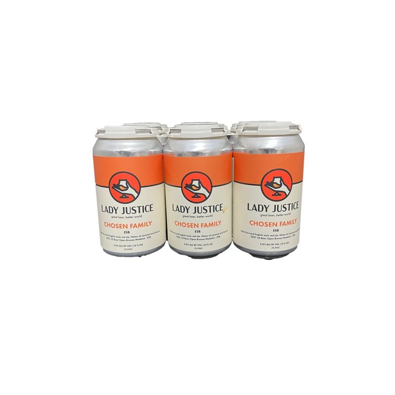 Lady Justice Chosen Family ESB 6 Pack Cans