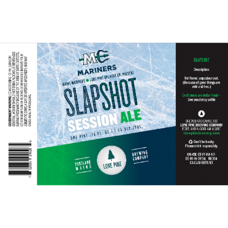 Lone Pine Slapshot Session Ale 16OZ SINGLE CAN
