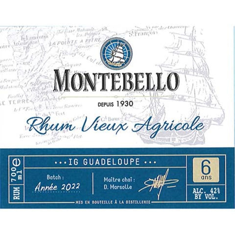 Montebello 6 Ans Rhum 700ML BTL
