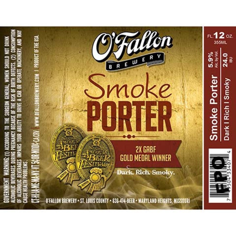 O’Fallon Smoke Porter 12OZ SINGLE CAN