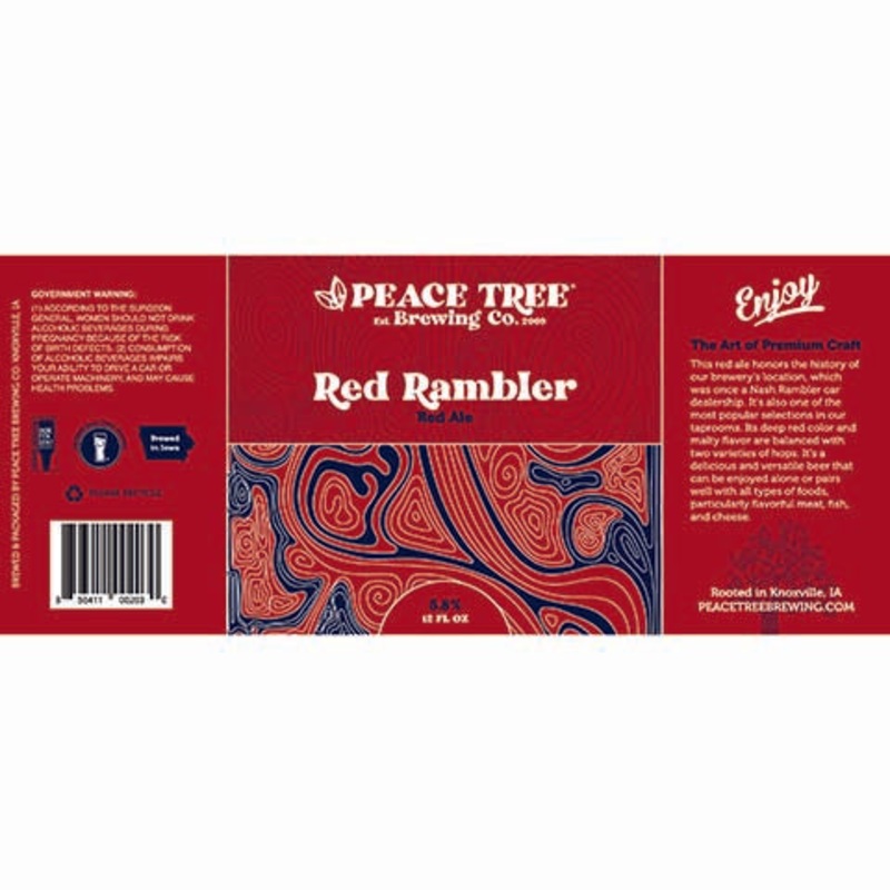 Peace Tree Red Rambler Red Ale 12OZ SINGLE CAN