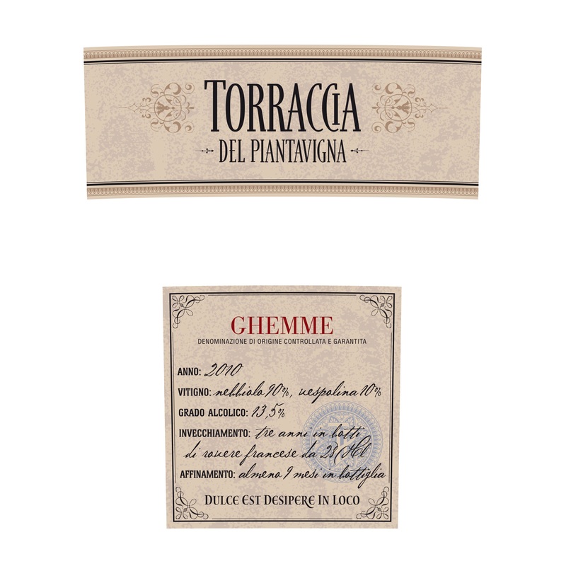 TORRACCIA DEL PIANTAVIGNA GHEMME 2013 750 mL