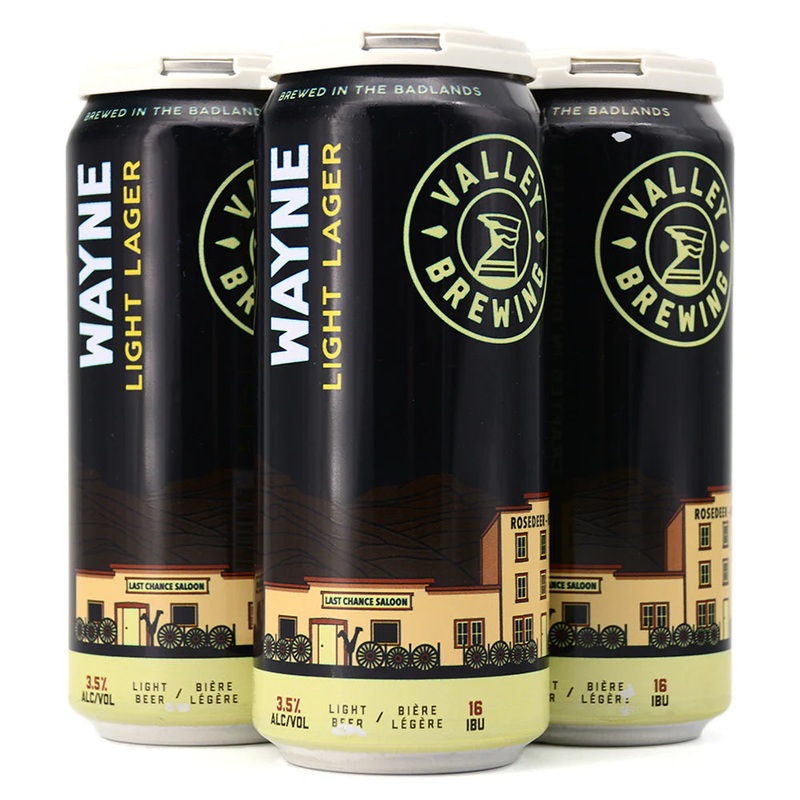 VALLEY WAYNE LIGHT LAGER 473ML 4PK CAN @ Southgate [1046970] 1892 ml