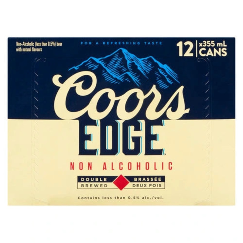 COORS EDGE NON ALCOHOLIC BEER 355ML 12PK CAN @ Airdrie [1005306] 4260 ml