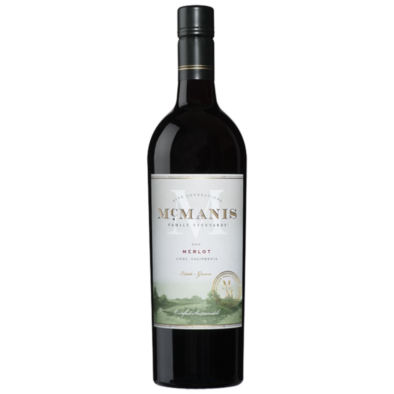 MCMANIS FAMILY VINEYARDS MERLOT CALIFORNIA 750ML 750ML