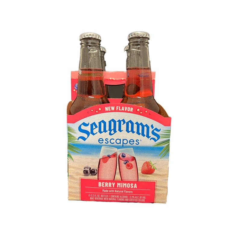 Seagrams Escapes Berry Mimosa 4 Pack Bottles