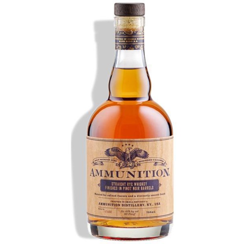 Whiskey Rye Ammunition Finished in Pinot Noir Barrels