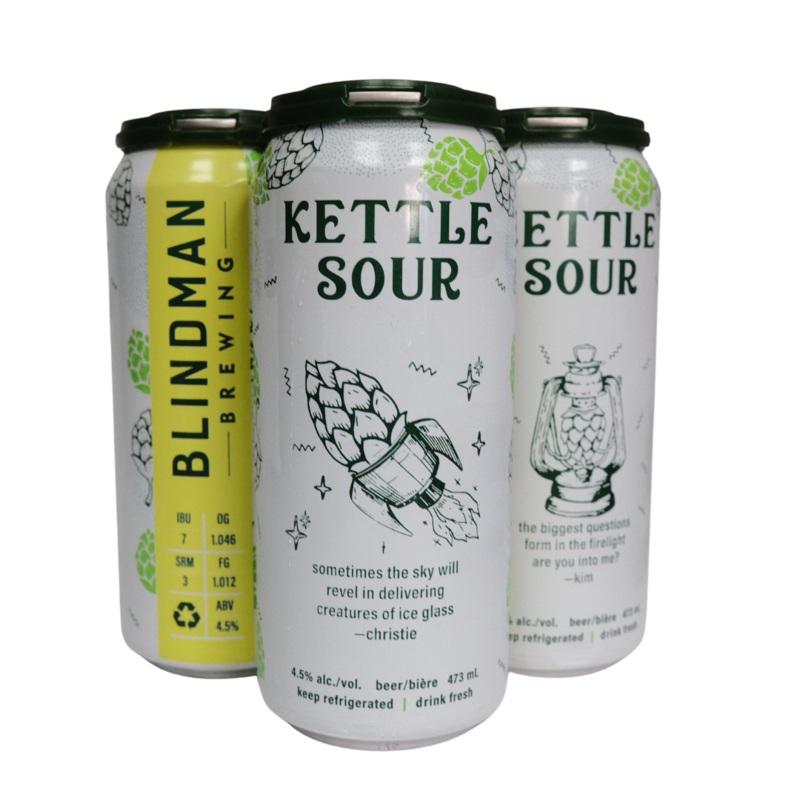 BLINDMAN DRY HOP KETTLE SOUR 473ML 4PK CAN @ Airdrie [1009454] 1892 ml