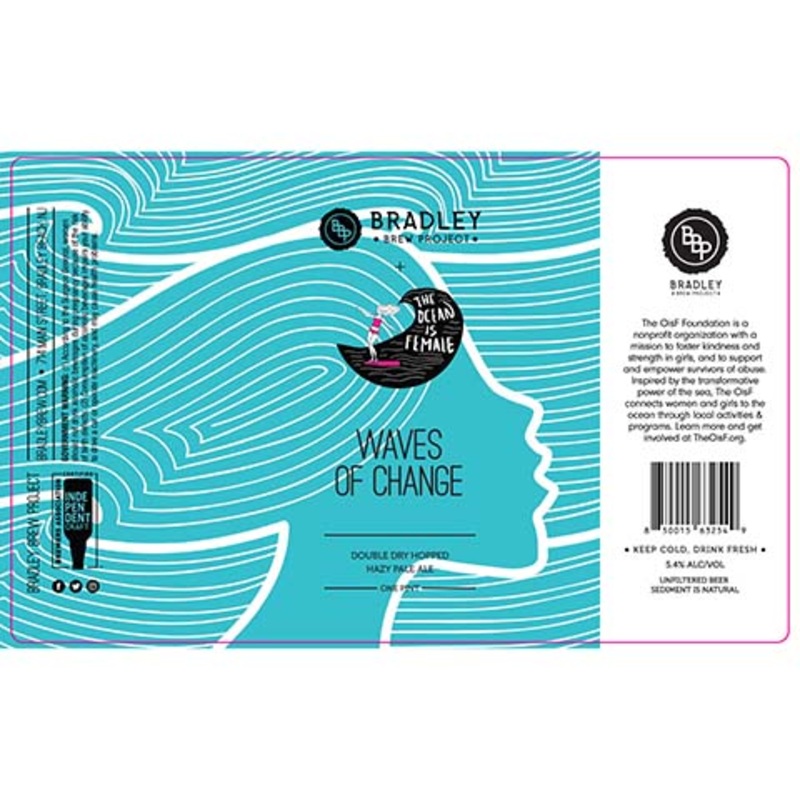 Bradley Brew Waves Of Change DDH Hazy Pale Ale 16OZ SINGLE CAN