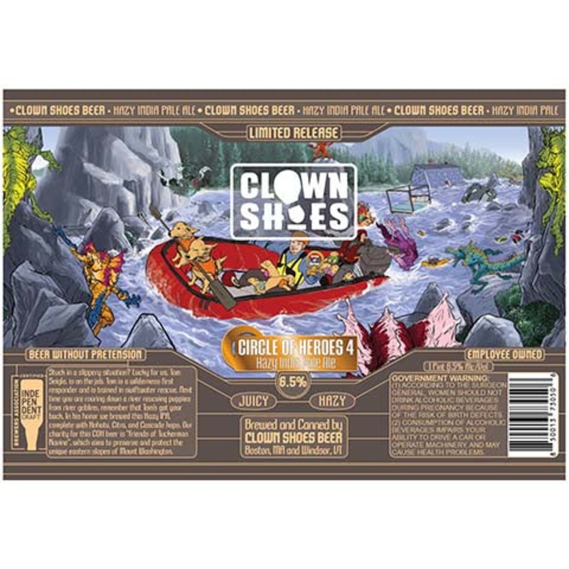 Clown Shoes Circle Of Heroes 4 Hazy IPA 16OZ SINGLE CAN