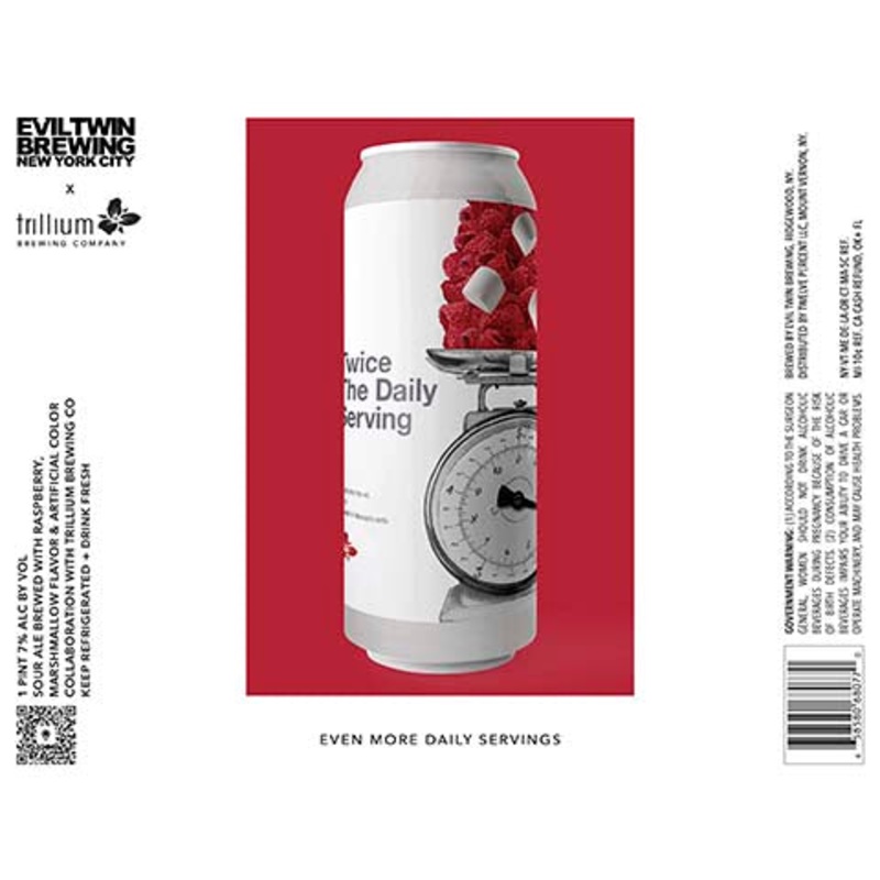 Evil Twin Even More Daily Servings Sour 16OZ SINGLE CAN