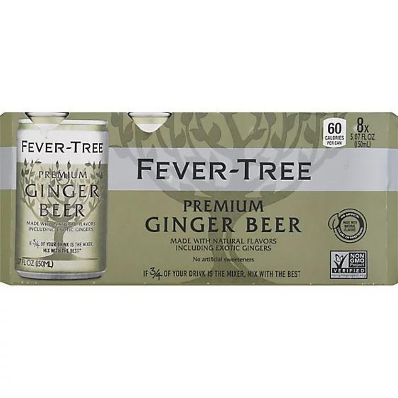 N/A Drinks Fever Tree 8pk Cans Ginger Beer